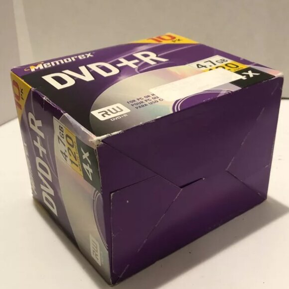 Memorex DVD+R 4.7 GB 120 Minute 4X RW, 6 pc, Sealed Discs + Cases - Picture 10 of 10